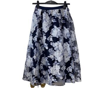 Nanette Lepore Girls Floral Print Skirt (Size L/14)